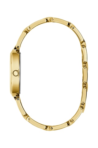 Montre à quartz en acier - Doré