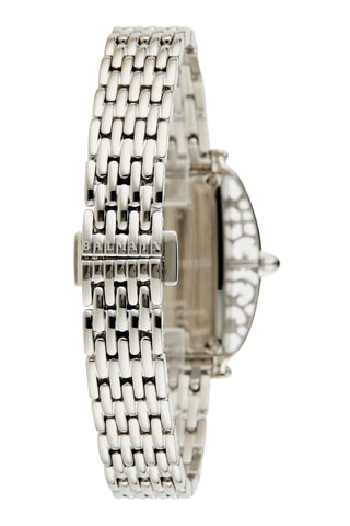 Montre à quartz en acier, nacre et diamants Fairy Arabesques - Argenté et noir