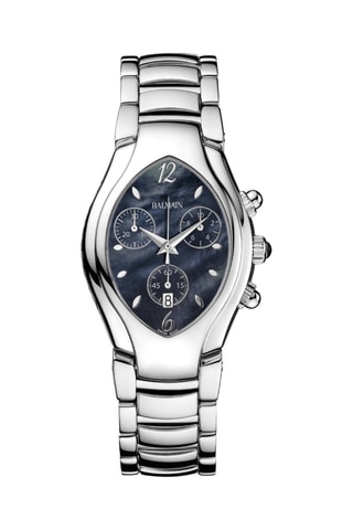 Montre à quartz en acier et nacre Excessive Chrono Lady - Chronographe