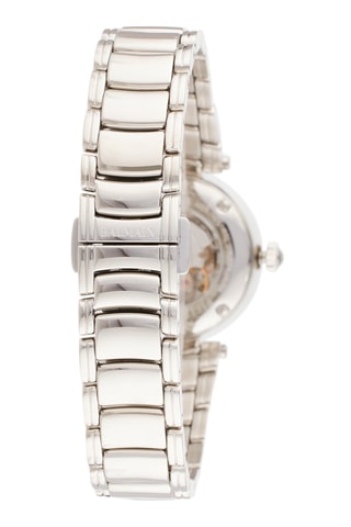 Montre à quartz en acier et diamants Classica - 
Argenté