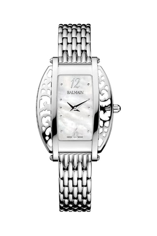 Montre à quartz en acier 316L Fairy Arabesques - Argenté et blanc