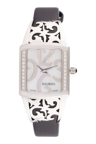 Montres en nacre et diamants Eria Arabesques - 
Noir et argenté