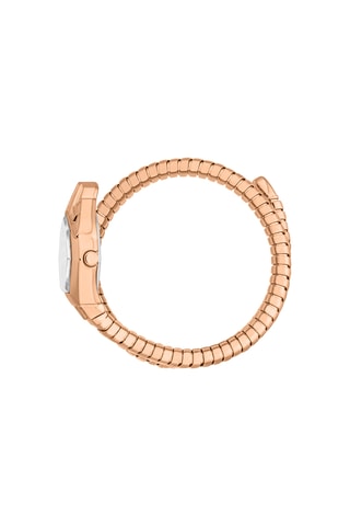 Montre à quartz en acier et cristaux tchèques Gemma - Doré rose et argenté
