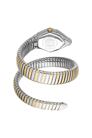 Montre à quartz en acier et cristaux tchèques Gemma - Doré et argenté