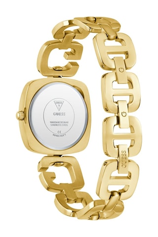 Montre à quartz en acier - Doré