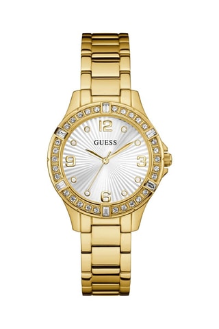 Montre à quartz en acier - Doré et blanc