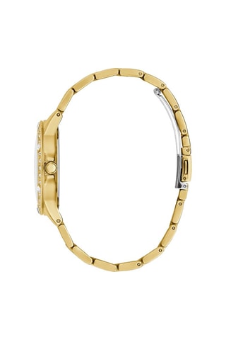 Montre à quartz en acier - Doré et blanc