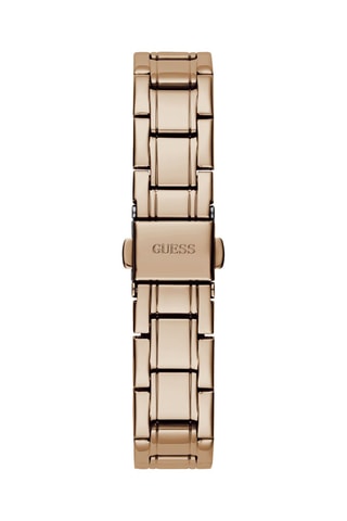 Montre à quartz en acier et diamant