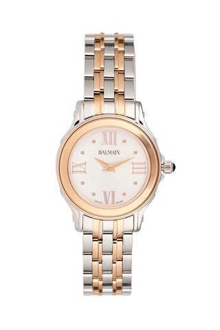 Montre à quartz en acier Eria - Argenté et doré rose
