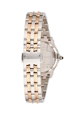 Montre à quartz en acier Eria - Argenté et doré rose