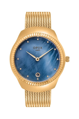 Relógio de quartzo em aço Aphrodite Dourado e azul
