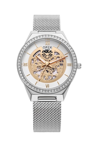 Montre à quartz en acier Artemis Argenté et blanc