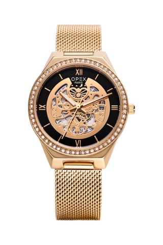 Montre à quartz en acier Artemis Doré et noir