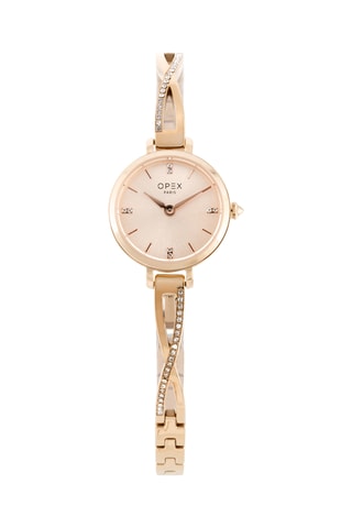 Montre à quartz en acier inoxydable Héra - Doré rose