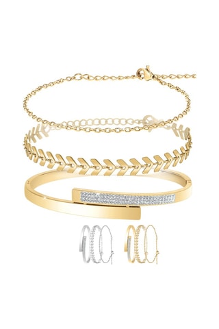 2 bracelets et 1 jonc - Coloris au choix