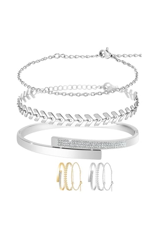 2 bracelets et 1 jonc - Coloris au choix