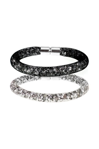 2 pulseiras tubos  Cristais de Bohème