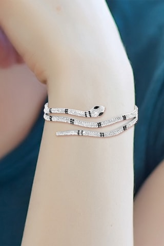 Pulseira serpente - Cristais de Boémia - Cor à escolha