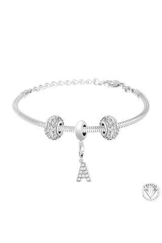 Pulseira e 3 contas - Cristais de Boémia - Modelo à escolha
