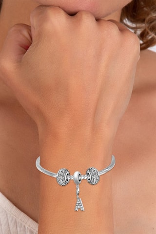 Pulseira e 3 contas - Cristais de Boémia - Modelo à escolha
