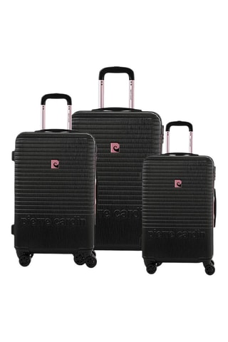 Set de 3 valises Perle - Noir - 55/66/76 cm