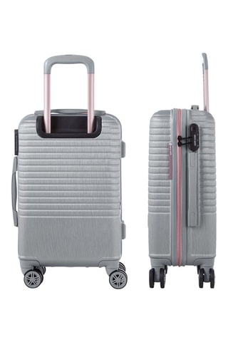 Set de 3 valises Perle - Argenté - 55/66/76 cm