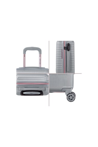 Set de 3 valises Perle - Argenté - 55/66/76 cm