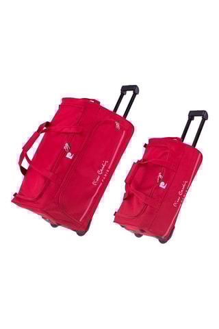 Valise cabine et valise semaine - Bordeaux - 55/65 cm