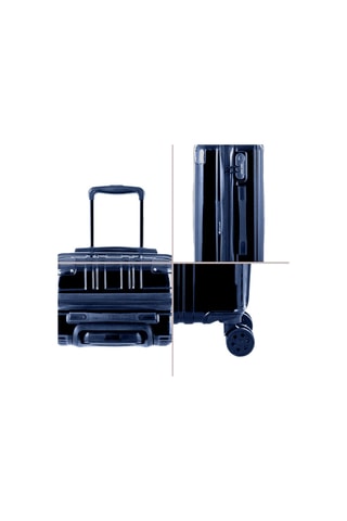 Set de 3 valises Vega - Bleu marine - 55/66/76 cm