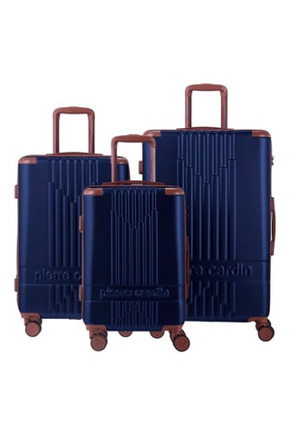 Set de 3 valises Alpha - Bleu marine - 55/66/76 cm