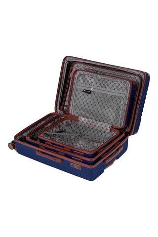 Set de 3 valises Alpha - Bleu marine - 55/66/76 cm
