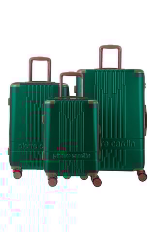 Set de 3 valises Alpha - Vert sapin - 55/66/76 cm