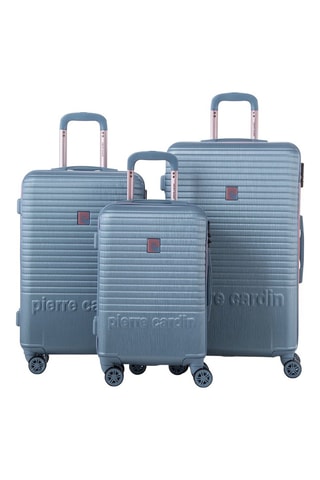 Set de 3 valises Perle - Bleu - 55/66/76 cm