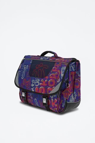 Cartable Tijeras - Indigo et rouge