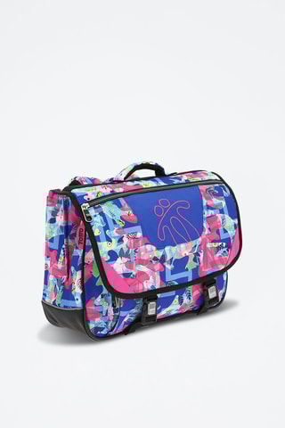Cartable Tijeras - Bleu roi et fuchsia