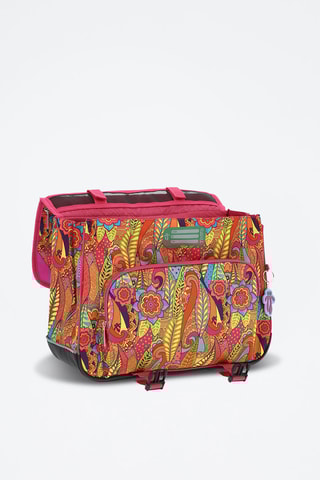 Cartable Tijeras - Fuchsia et vert clair