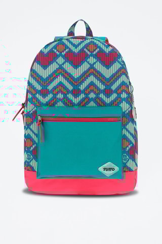 Sac à dos Vetus - Vert et fuchsia
