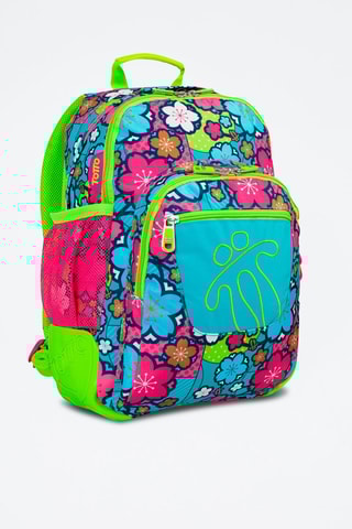 Sac à dos Crayoles - Turquoise et fuchsia