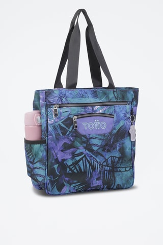Sac porté épaule Cutara - Indigo et vert