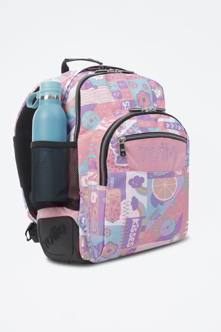 Sac à dos Crayola - Rose et blanc
