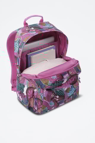 Sac à dos Acuareles - Rose et vert émeraude