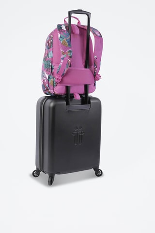 Sac à dos Acuareles - Rose et vert émeraude