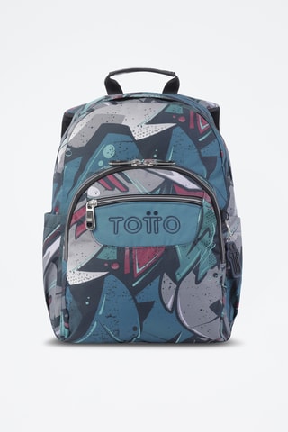 Sac à dos Gommas - Bleu pétrole et gris