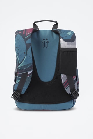 Sac à dos Gommas - Bleu pétrole et gris