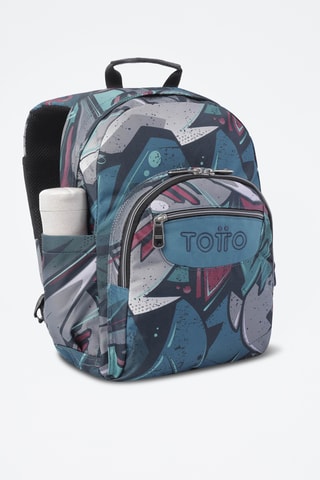 Sac à dos Gommas - Bleu pétrole et gris