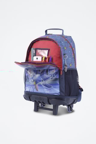 Sac à dos à roulettes Transformers - Bleu marine - L