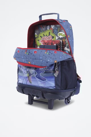 Sac à dos à roulettes Transformers - Bleu marine - L