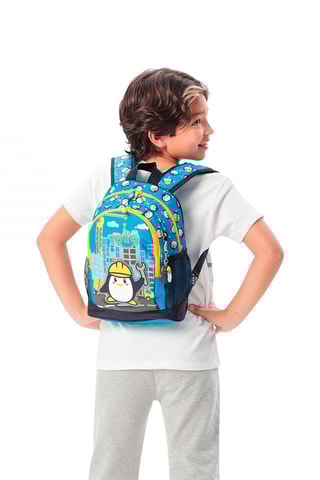 Sac à dos Funny Penguin - Bleu cobalt - S