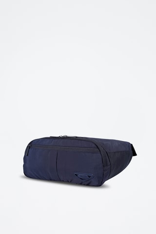 Sac banane Dupioni - Bleu marine
