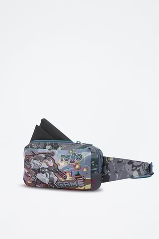 Sac banane Infinity - Noir et bleu canard